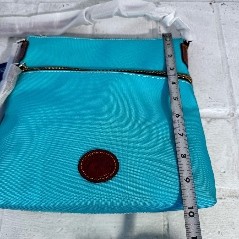 NWT Dooney & Bourke Nylon Crossbody with Leather Strap - Mint Color - Picture 15 of 16